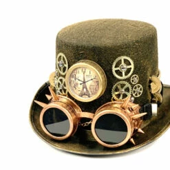 Steampunk Hat With Bronze Spike Goggles -Smiffys Shop slide3 d604bf2303