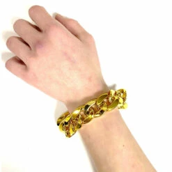 Chunky Gold Chain Bracelet -Smiffys Shop slide3 ed89017a0b
