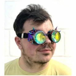 Steampunk Goggles, Rainbow -Smiffys Shop slide4 600131f1b0