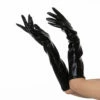 Leather Look Black Long Gloves 2 Leather Look Black Long Gloves -Smiffys Shop st0413 1144 52cae1a0bf