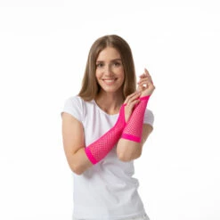 Finger Loop Fishnet Gloves, Pink 8 Finger Loop Fishnet Gloves, Pink -Smiffys Shop st0437 2066 b3c6a51682