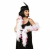 Feather Boa, White With Pink Tips