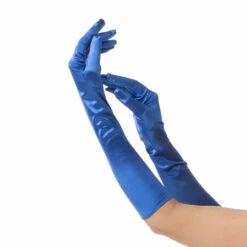 Long Gloves, Blue