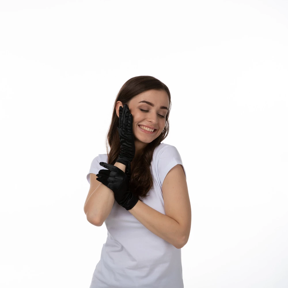 Short Gloves, Black 5 Short Gloves, Black - Image 3