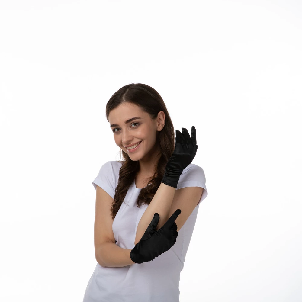 Short Gloves, Black 4 Short Gloves, Black - Image 2