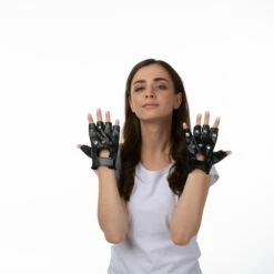 Fingerless Leather Faux Fingerless Gloves -Smiffys Shop st3196 997 4af76c6ad0