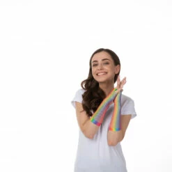 Fishnet Gloves, Rainbow -Smiffys Shop st3257 885 5530528b31