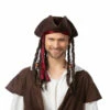 Pirate Hat With Hair -Smiffys Shop st4650 3299 3424261da2