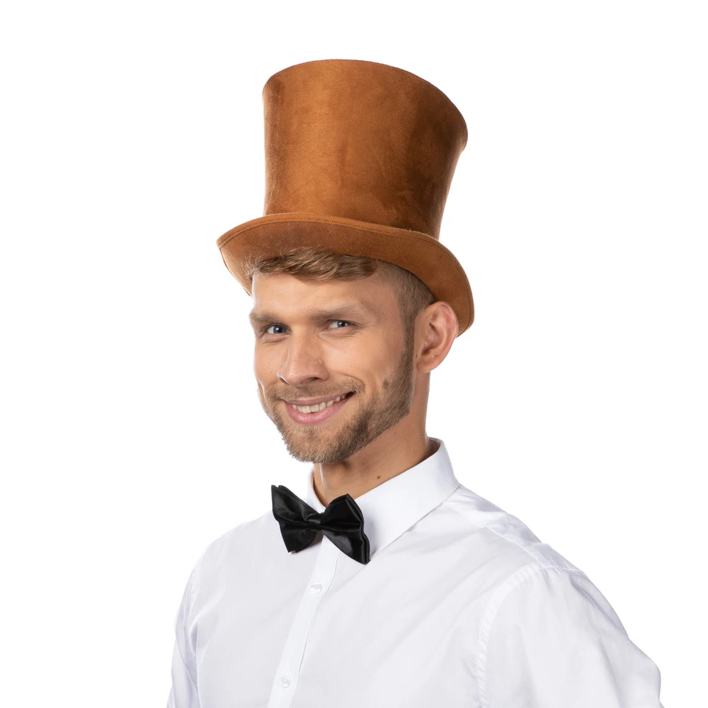Bell Top Hat, Brown 3 Bell Top Hat, Brown