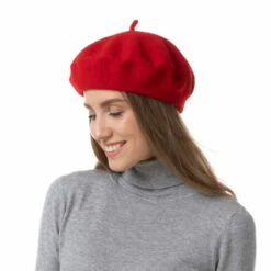 Beret Hat, Red