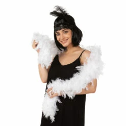 Feather Boa, White