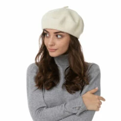 Beret Hat, White