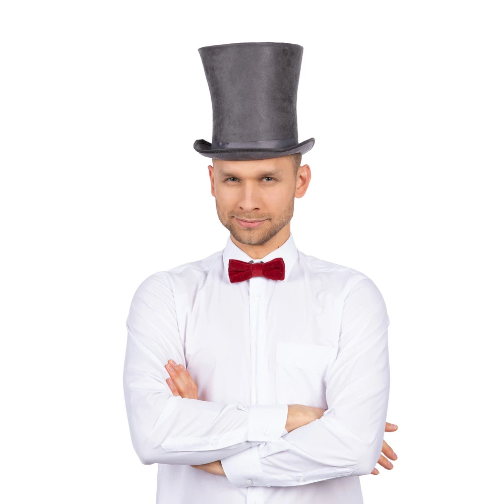 Bell Top Hat, Grey 4 Bell Top Hat, Grey - Image 2